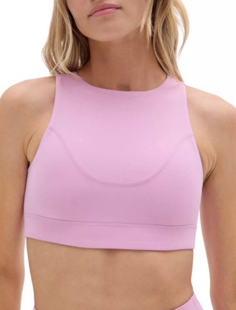 HALFDAYS High Neck Kara Sports Bra Racerback Amethyst Size XL NWT